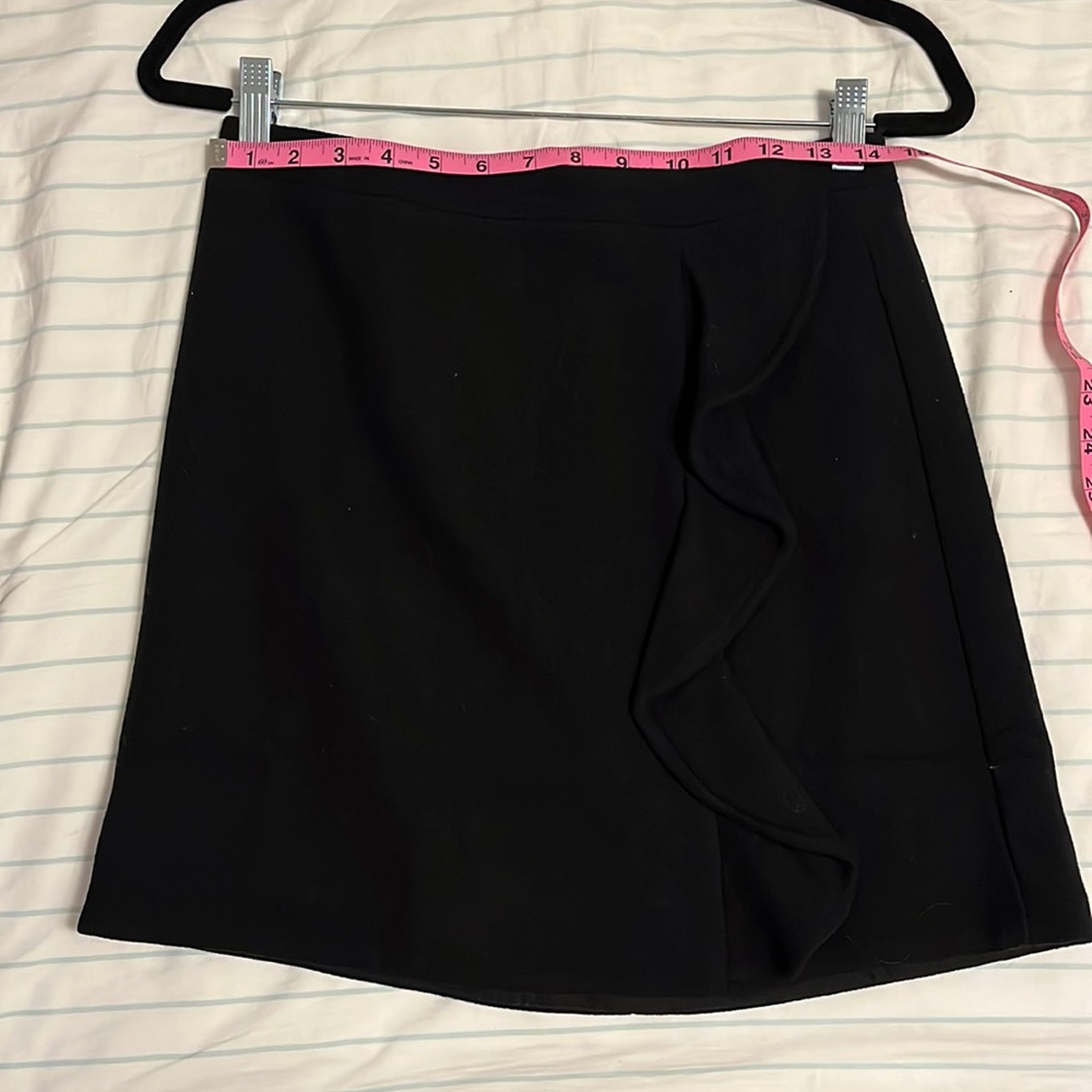 J. Crew Mercantile Black Wool Ruffle Skirt NWOT